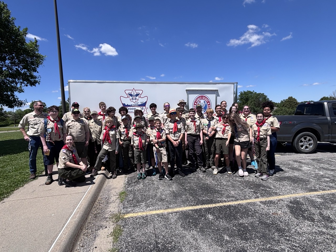 Troop 308 scouts
